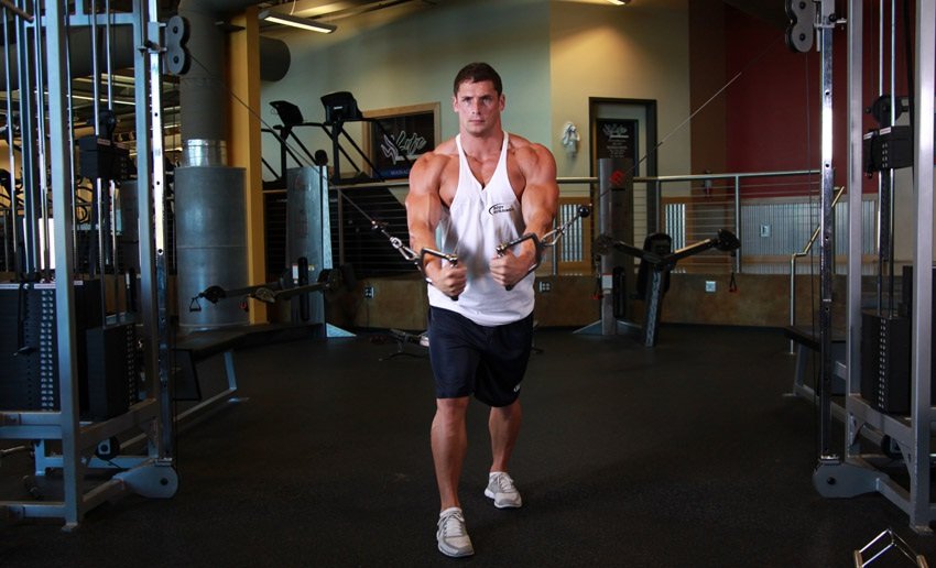 Cable flyes with a twist