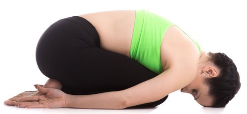 Child’s Pose women for best abs workout