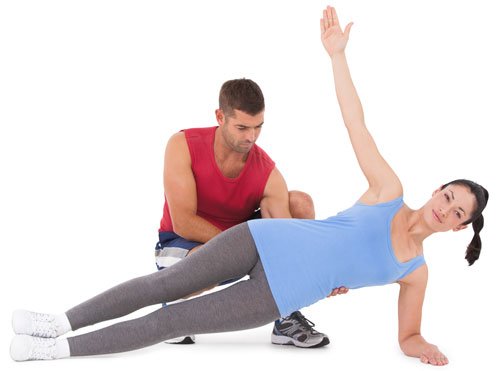 Side Plank ab exercise for women