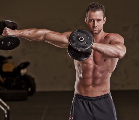 Shoulder workout with dumbbells pictures