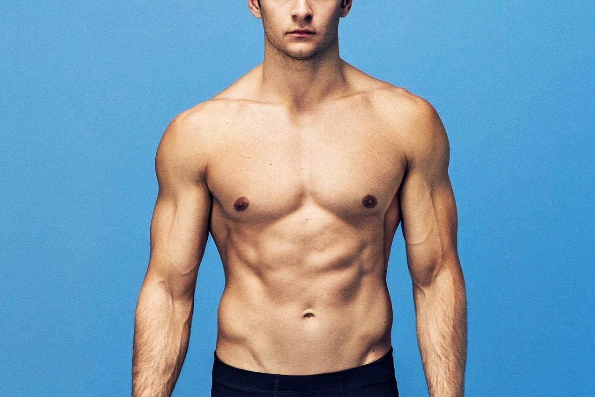 Athletic body man for artists