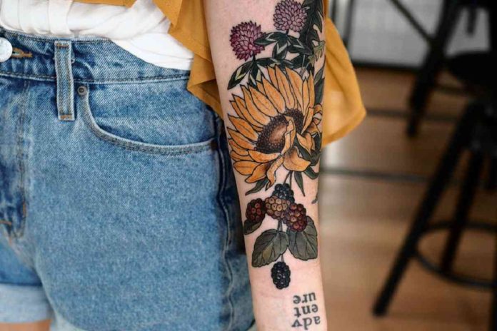 Sunflower Tattoo Designs with Meanings