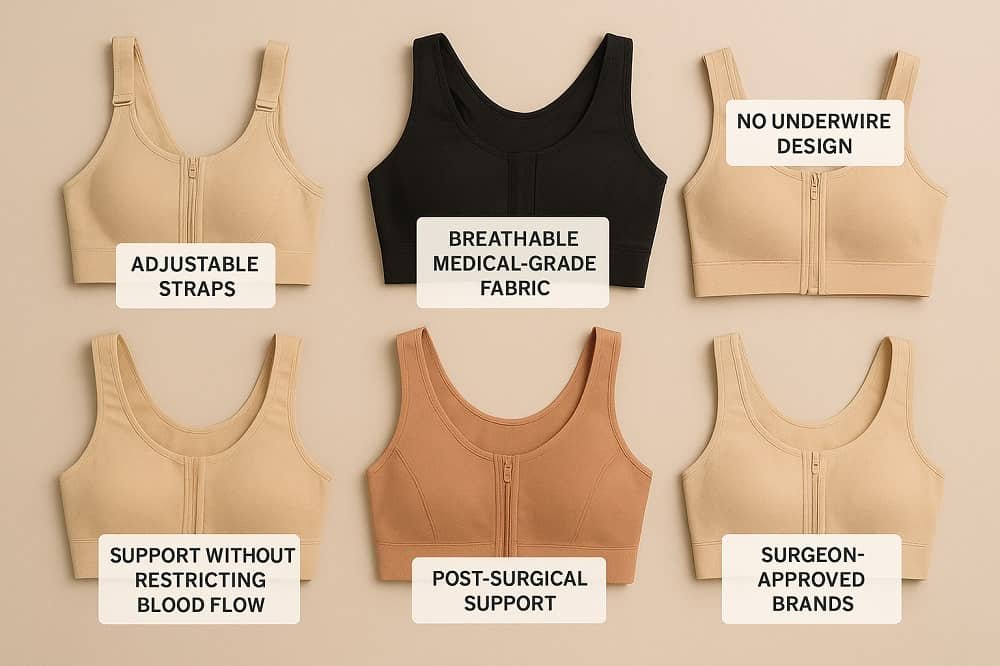 Key Features to Look For in the Best Compression Bra After Breast Augmentation Surgery