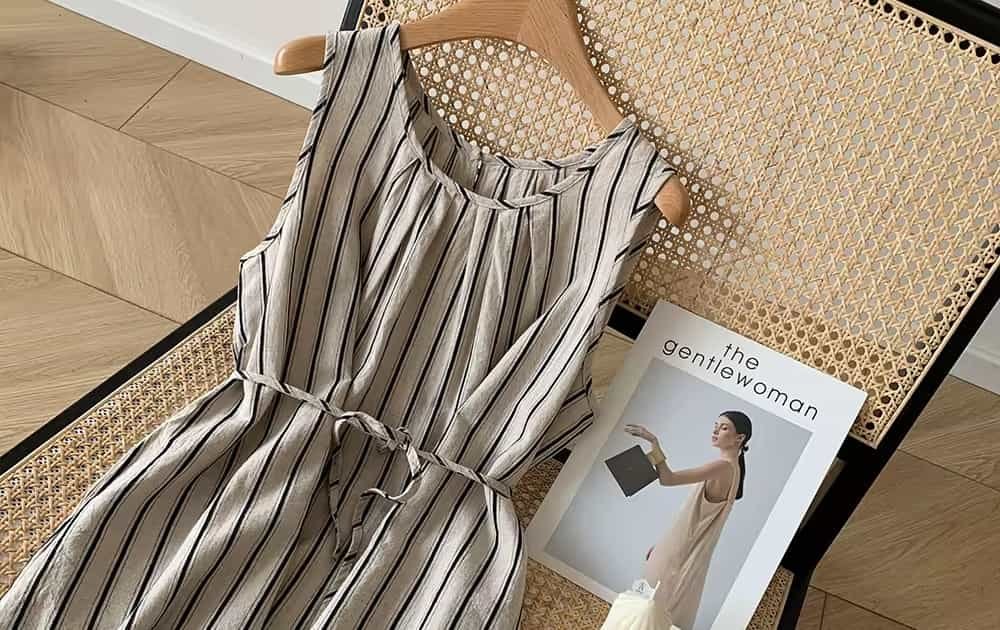 Vertical striped clothing